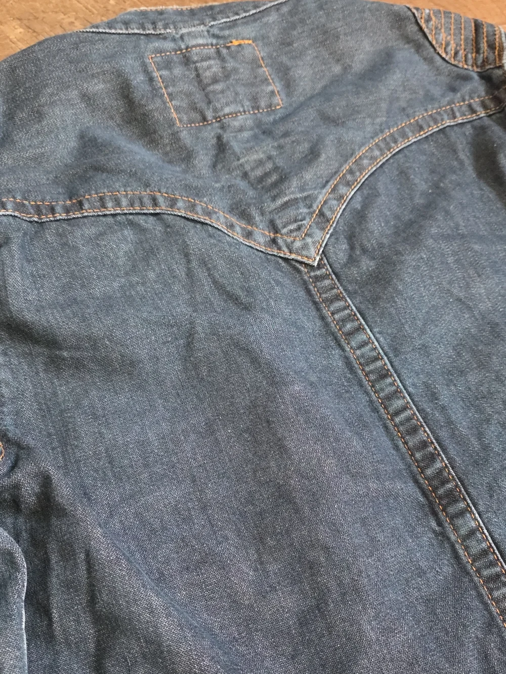 TRUE Religion ▪︎ MOTO JACKETDark Blue Denim Jacket with Zip Pockets